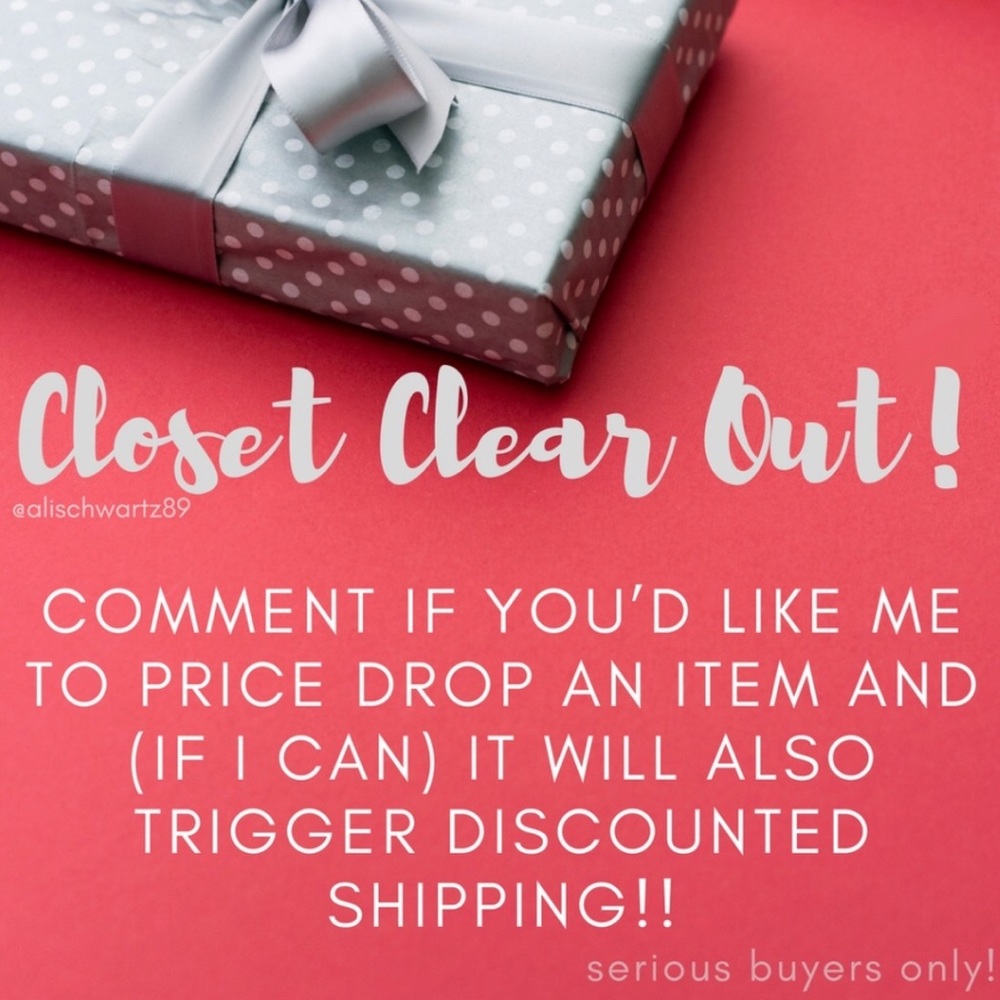 CLOSET CLEAR OUT! See photo for details!
